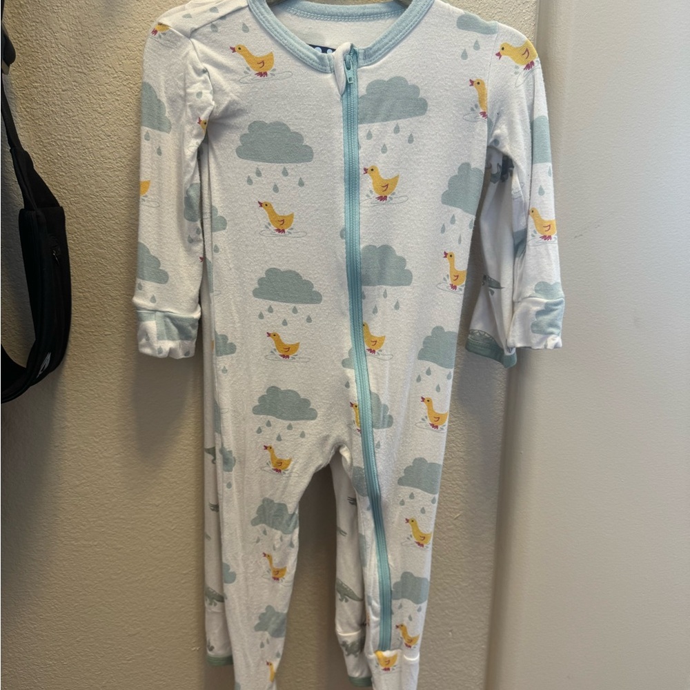 Kickee Pants Rainy Day Duck Print Kids One Piece
